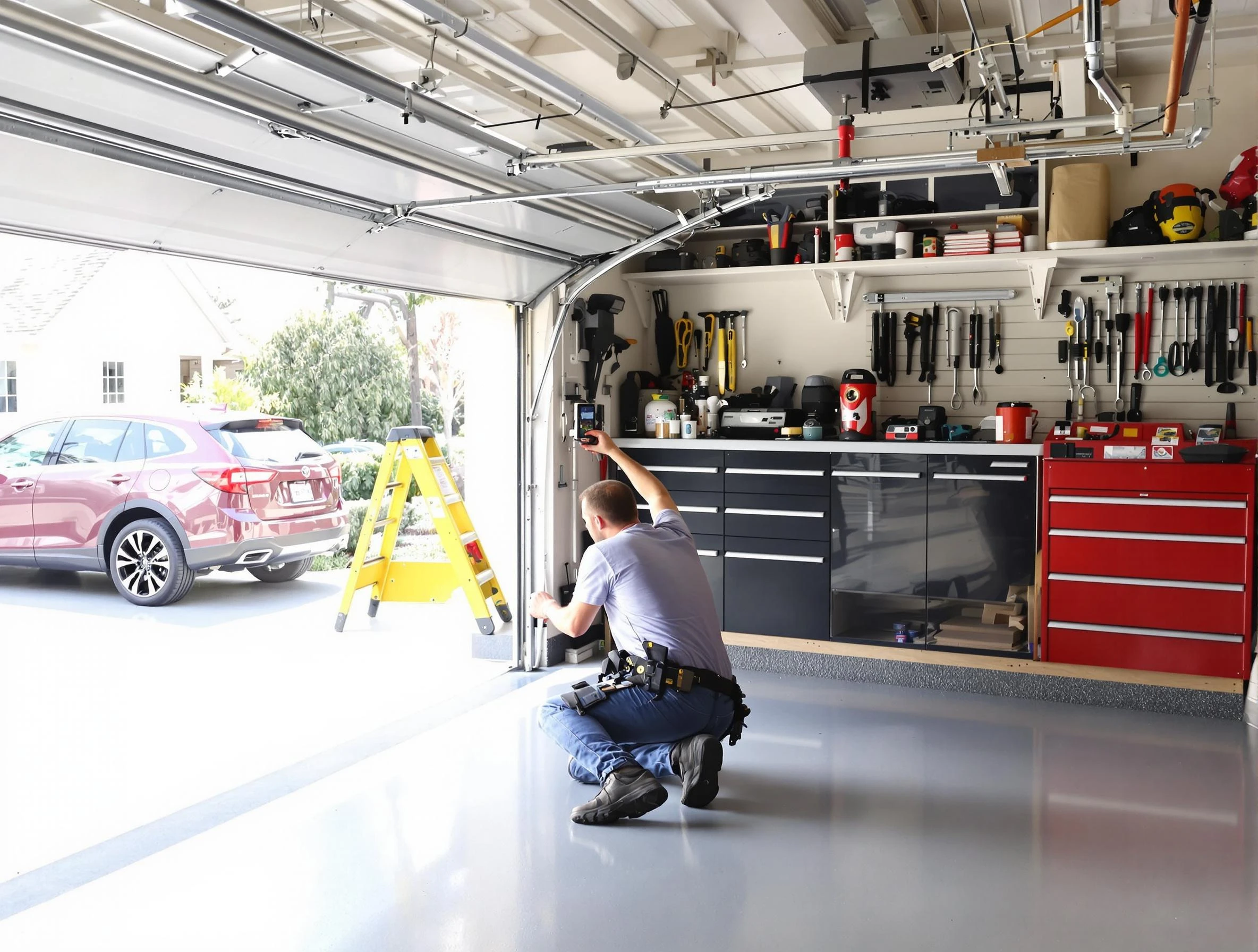 Local garage door repair service by Sun City Garage Door Repair in Sun City