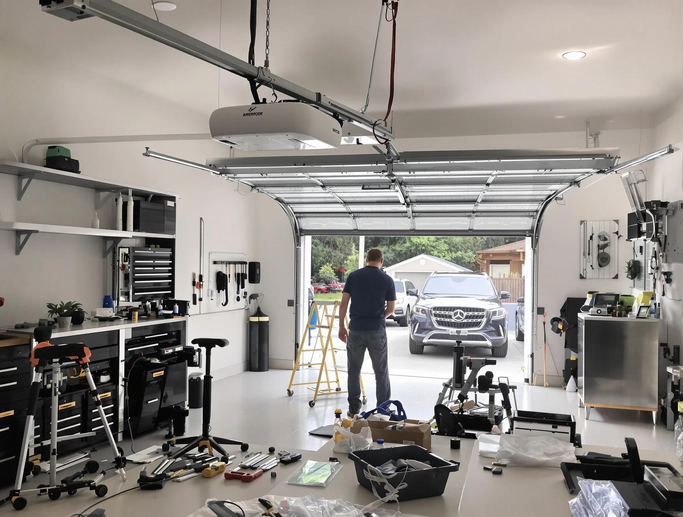 Garage door opener installation by Sun City Garage Door Repair in Sun City