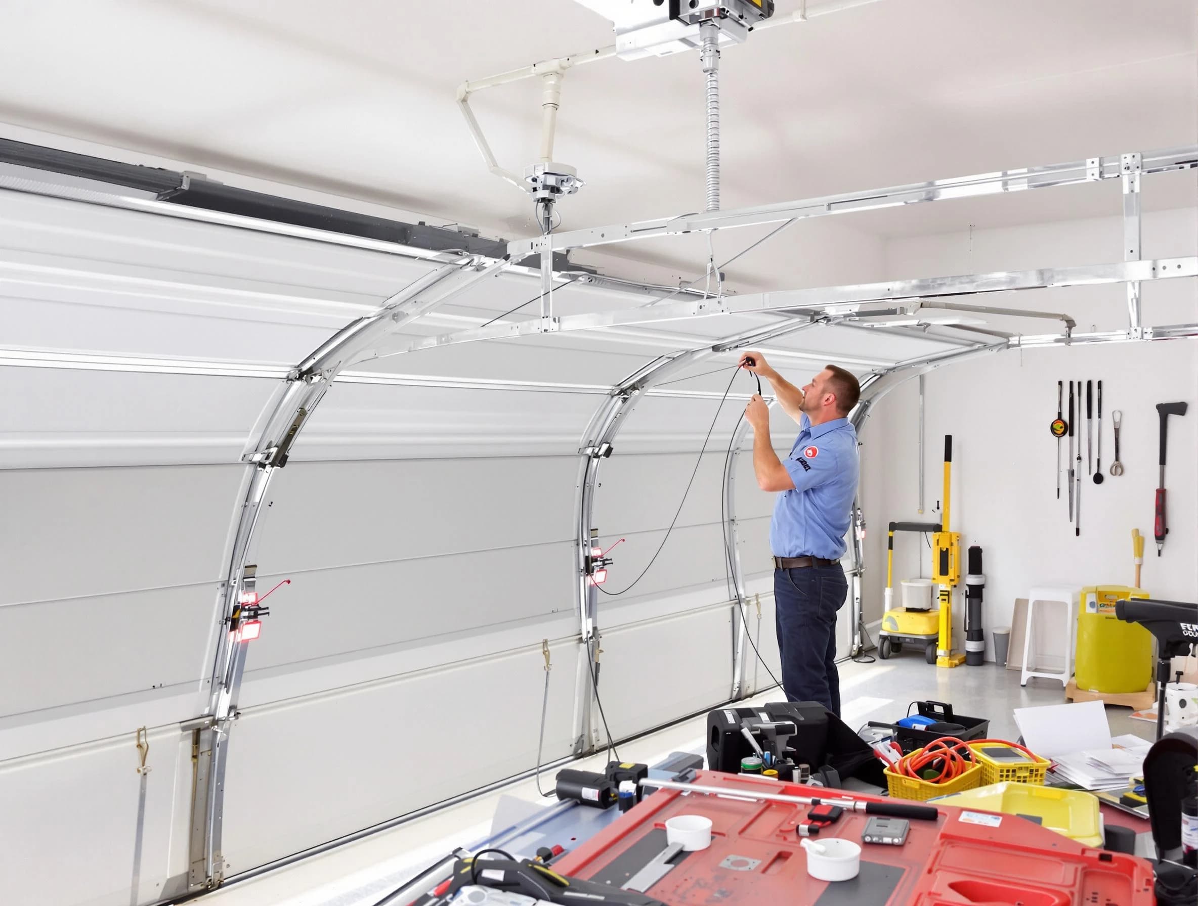 Garage door cable repair service by Sun City Garage Door Repair in Sun City