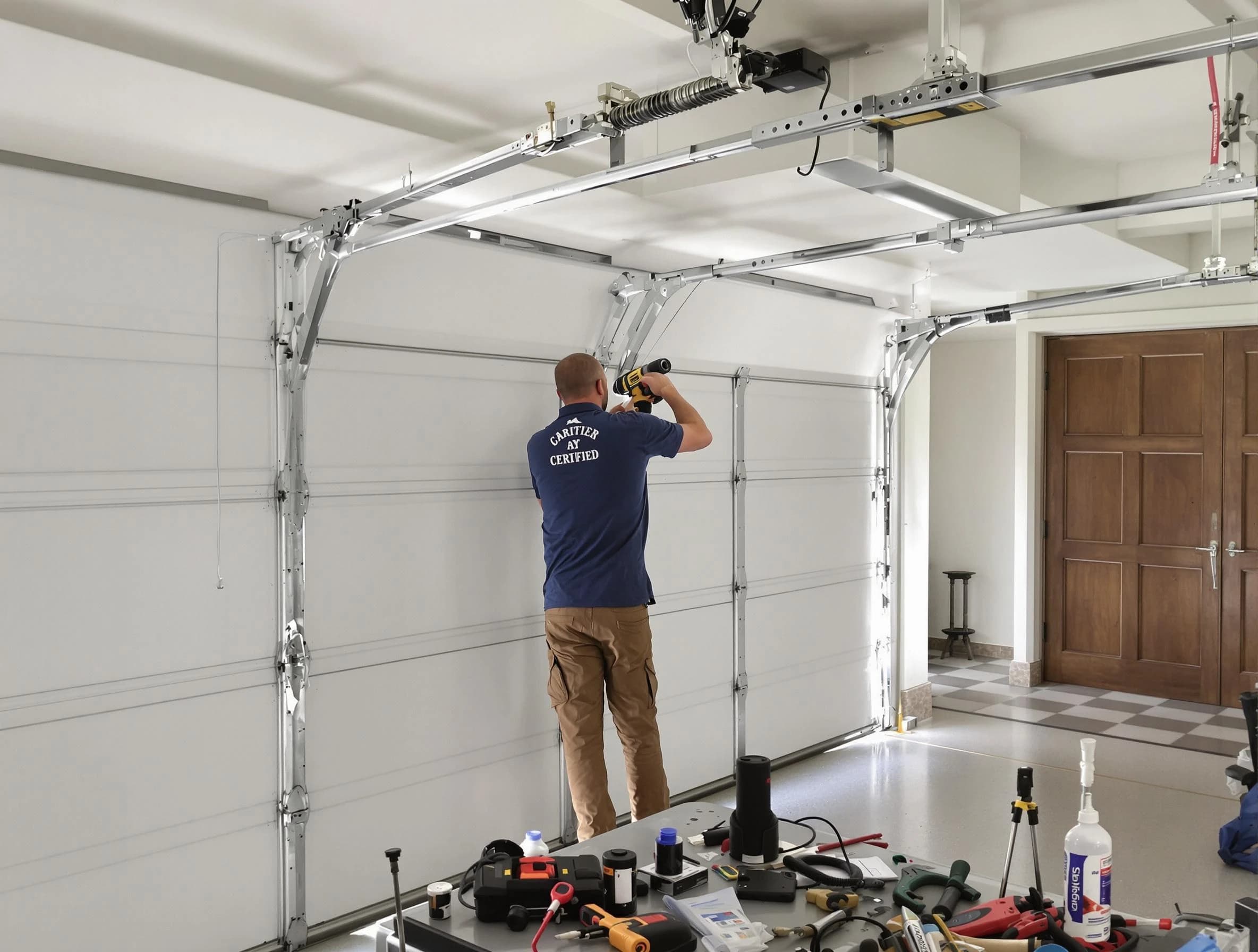 Sun City Garage Door Repair certified technician performing precision garage door repair in Sun City