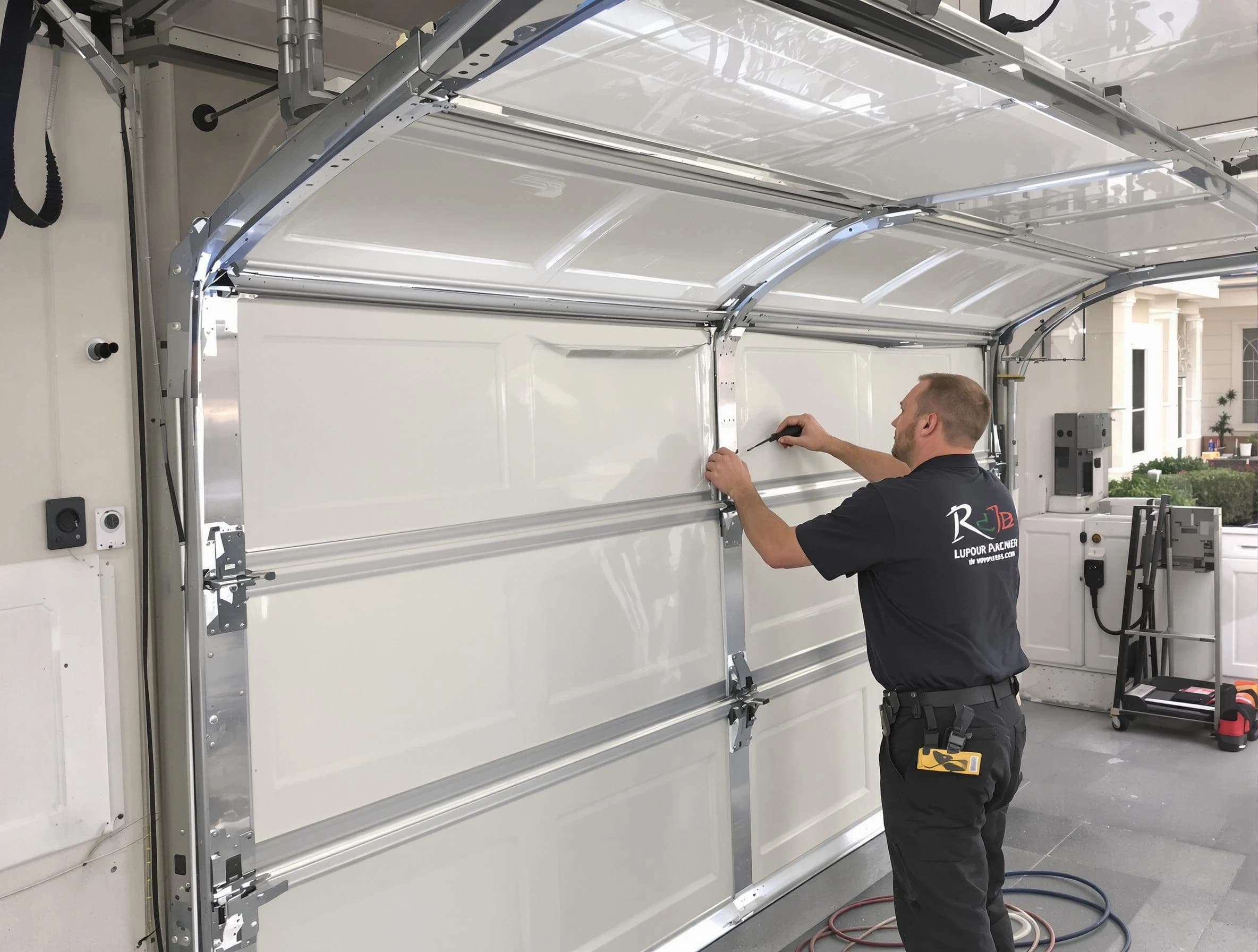 Sun City Garage Door Repair professional performing panel repair in Sun City